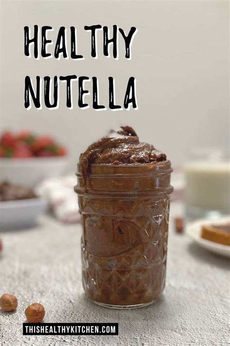 healthy nutella recipe [vegan oil free] this healthy kitchen