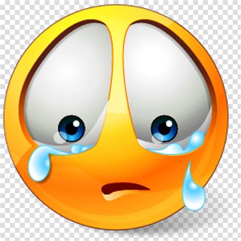 Crying Emoji Icon Smiley Emoticon Sadness Smiley Sad Face Transparent Background Png Clipart