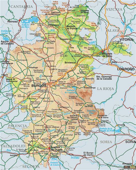 Province Of Burgos Map Full Size Ex