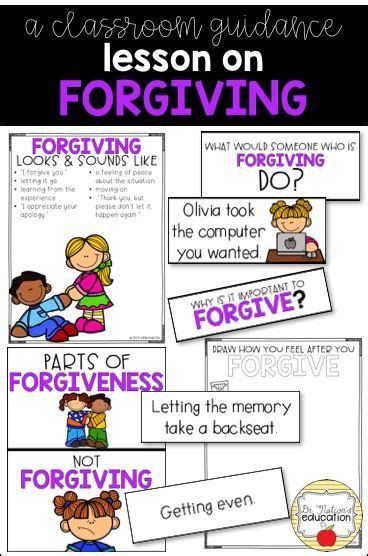 Forgiving School Counseling Lessons Guidance Lessons Elementary