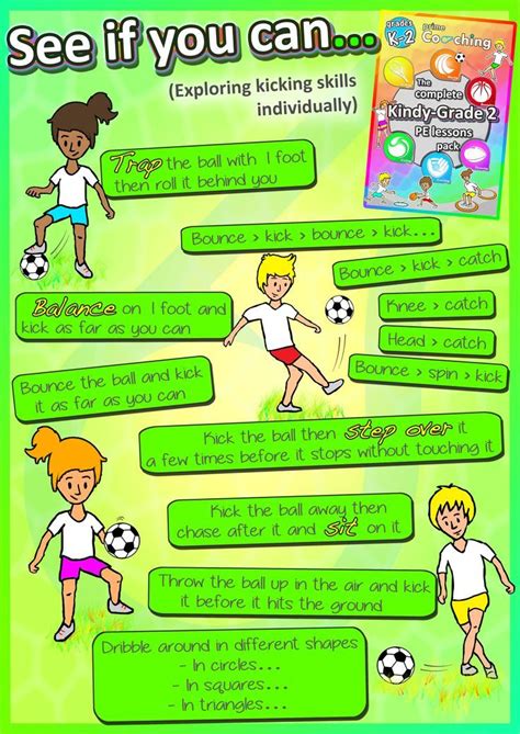 As you grow more comfortable in your space, you will know which activities will work and how to organize them in the. Kindergarten to Grade 2 PE Games - Complete Sport Skill ...