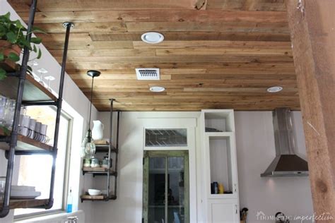 The Most Gorgeous Diy Rustic Wood Ceiling Domestic Imperfection
