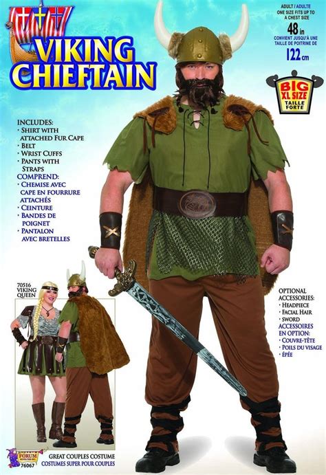 Viking Chieftain Costume Plus Size Costumes Mens Viking Costume