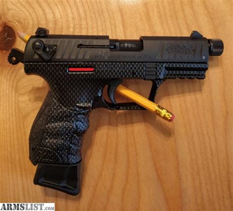 Armslist For Sale Carbon Fiberthreaded Walther P22 With 15 Round
