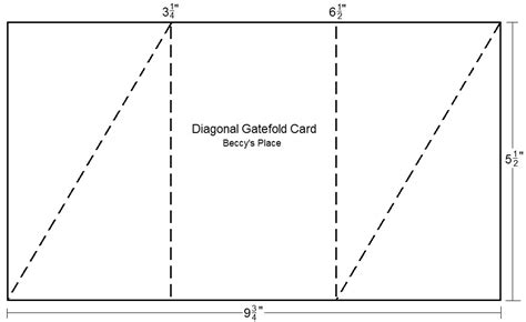 Beccys Place Tutorial Diagonal Gatefold Card