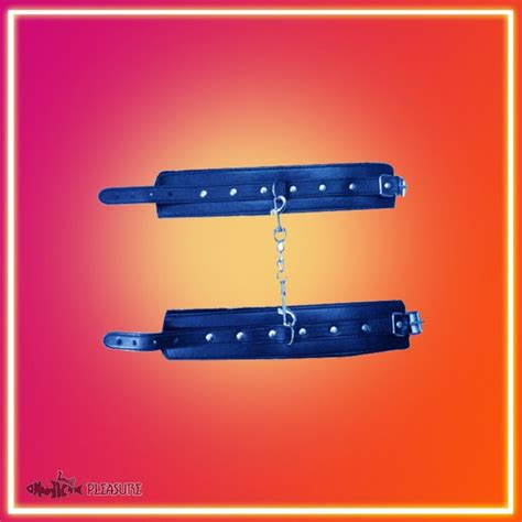 Premium Leather Naughty Nurse Wrist Cuffs Bondage Gear Bdsm 021