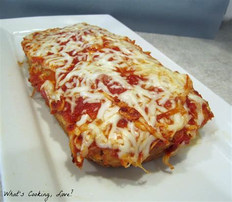 Baked chicken parmesan vs stovetop chicken parmesan. Chicken Parmesan Meatloaf - Whats Cooking Love?