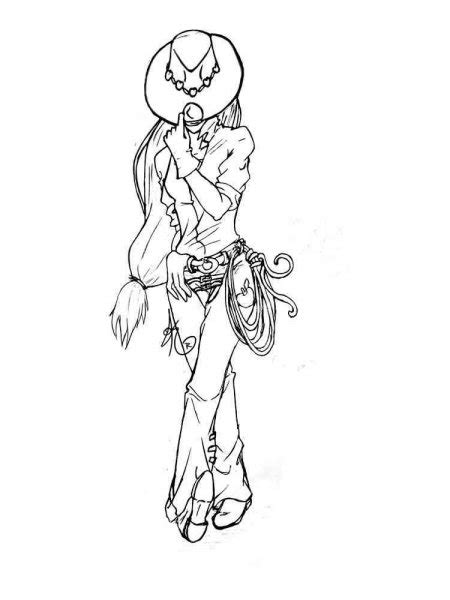 cowgirl coloring pages