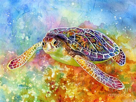 Hand Painted Sea Turtle Painting Server Almalt Nia Com