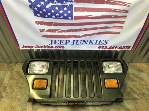 1987 1995 Jeep Wrangler Yj Stainless Steel Grille Overlay Kit Ebay