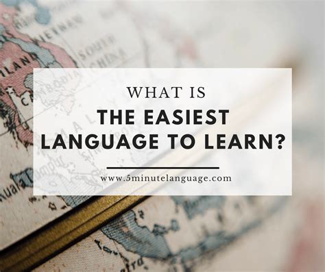 What Is The Easiest Language To Learn 5 Minute Language
