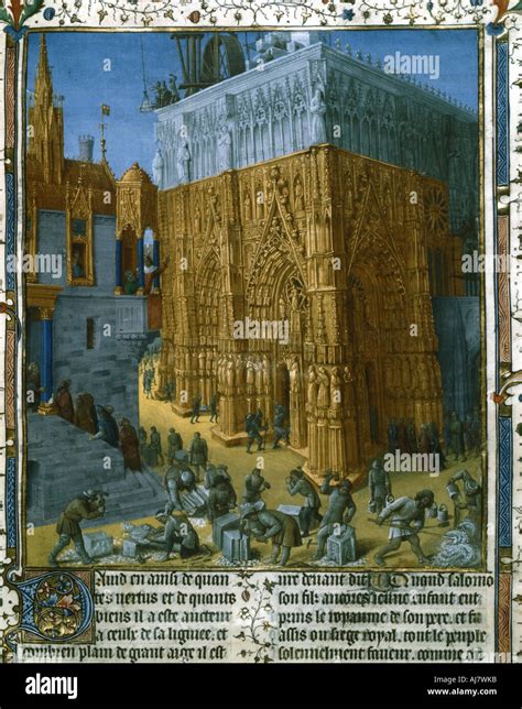 Construction Of The Temple At Jerusalem By King Solomon 15th Century