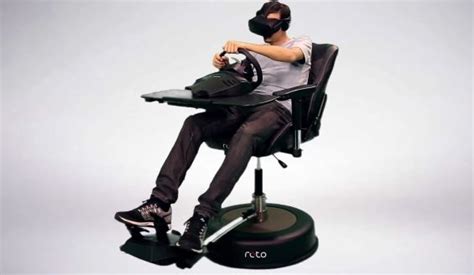 Roto Vr Chair With Haptic Feedback Head Tracking Cool Wearable