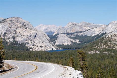 Tenaya Lake And Highway 120 In Yosemite Stock Photo Image 28021662