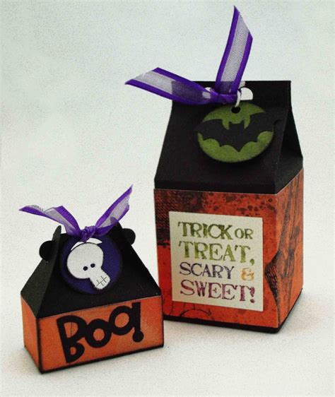 Little Halloween Treat Boxes Halloween Treat Boxes Halloween Crafts