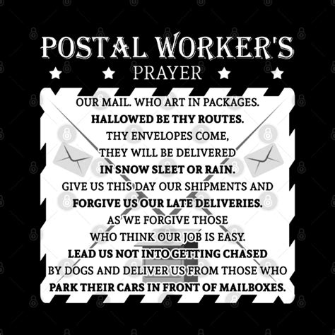 Maybe you would like to learn more about one of these? Postal Worker Gift Mail Carriers Prayer - Postal Worker ...