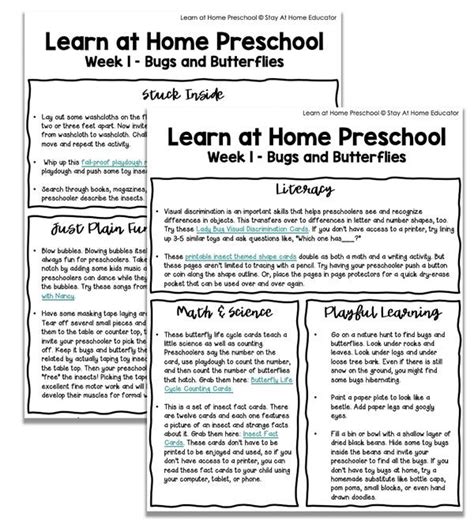 Homeschool Preschool Lesson Plans Daisy Blake