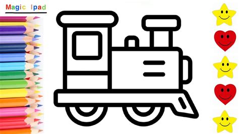 Como Dibujar Un Tren Dibujos Para Niños 💓⭐ How To Draw A Train