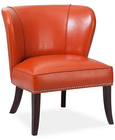 Check spelling or type a new query. Janie Faux Leather Accent Chair, Quick Ship - Furniture ...