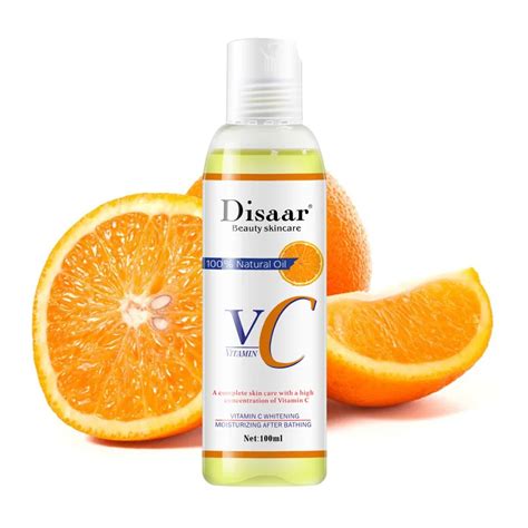 Disaar Body Face Skin Lightening Oil Vitamin C Whitening Oil Massage