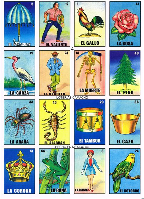 This divides 8 cards per page for 7 pages total. How many cards are in a deck of loteria ...