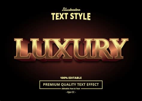 Premium Vector Luxury Text Effect