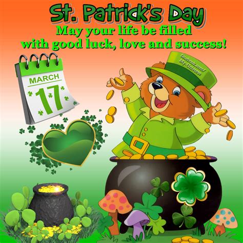 Every 17 march, the day is celebrated around the the most famous celebrations on saint patrick's day are the parades. Cute St Patrick's Day Greetings Pictures, Photos, and ...