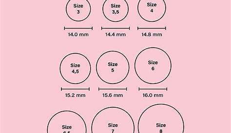 Ring Size Chart Printable Free - Printable Templates