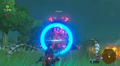 The Legend Of Zelda Breath Of The Wild Guardian Battle Footage The