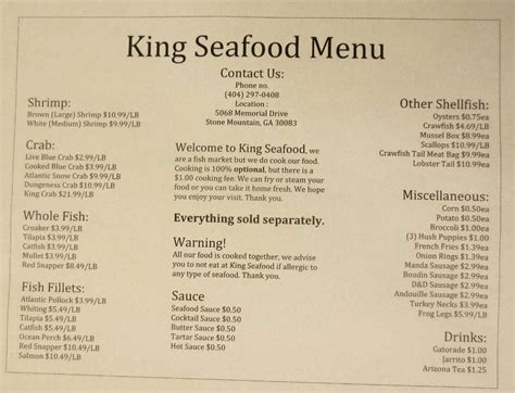King Seafood Market Memorial Drive Stone Mountain Ga Knowingbrain