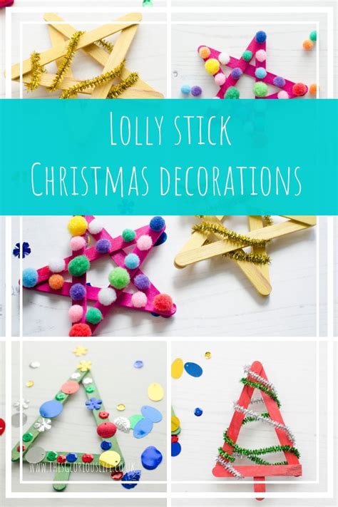 Lolly stick Christmas decorations #BostikBloggers - This glorious life