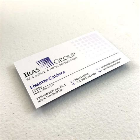 Business cards make a big impact. New - 16pt Silk Laminated Business Cards Printing in Miami