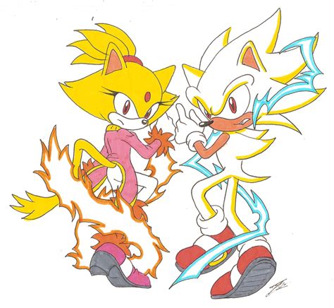 Hyper Sonic And Solar Blaze By Sonicguru On Deviantart