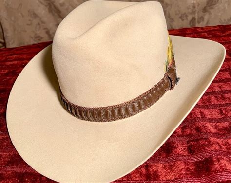 Vintage John B Stetson 7x Western Cowboy Hat Etsy