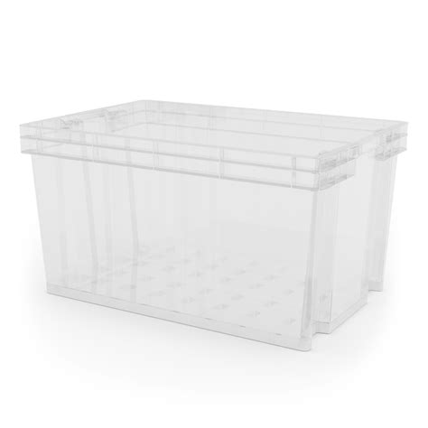 Form Xago Heavy Duty Clear 51l Plastic Stackable Storage Box By Bandq