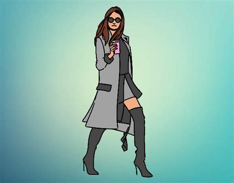 Dibujo de Chica moderna pintado por Xavi-7 en Dibujos.net el día 15-11