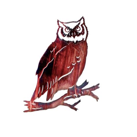Great Horned Owl Metal Wall Art