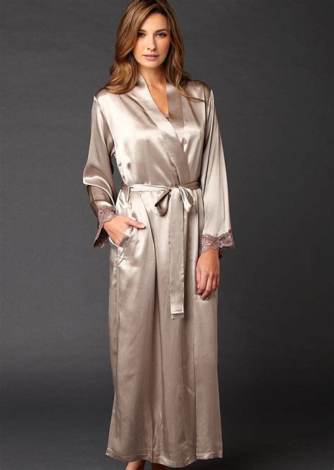Indulgence Silk Robe In 2020 Satin Dressing Gown Night Dress For Women Silk Chemise