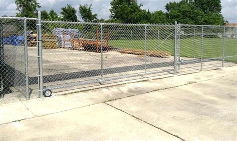 Galvanized Chain Link Rolling Gate Americas Fence Store