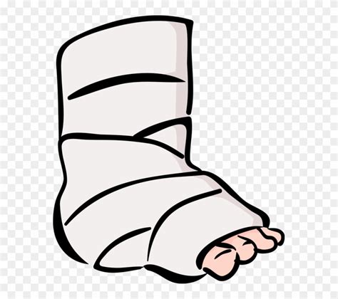 Accident Patient With Ankle Vector Image Illustration Transparent