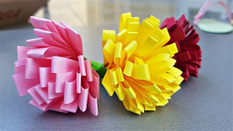 How To Make Paper Flower 3d Origami Flower Youtube