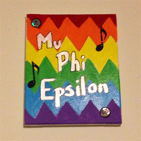 Mu Phi Epsilon Professional Co Ed Music Fraternity Rainbow Chevron