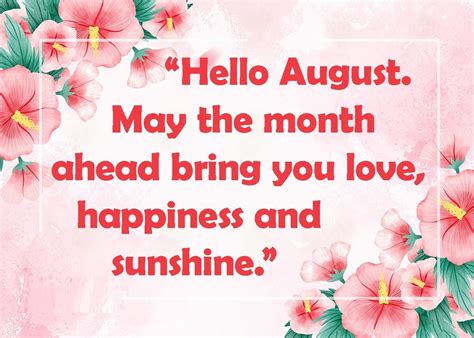 50 Hello August Quotes And Images To Start Your Month With Positive Energy