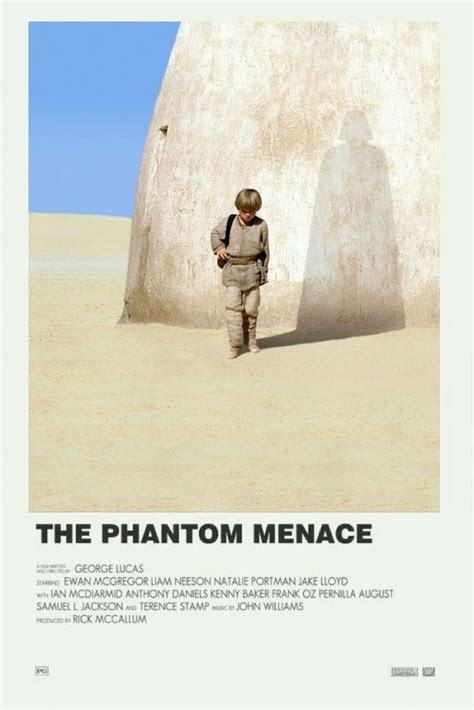 The Phantom Menace Minimalist Polaroid Poster Star Wars Movies