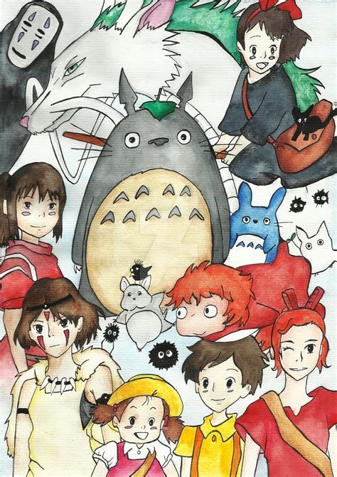 Studio Ghibli Watercolor Putrafilm