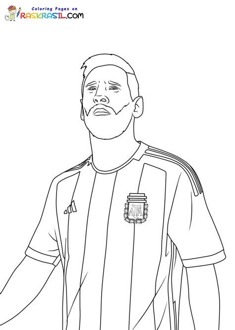 Coloriage Lionel Messi Imprimer