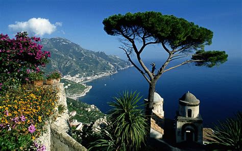 View Of Amalfi Coast Hd Wallpaper Background Image