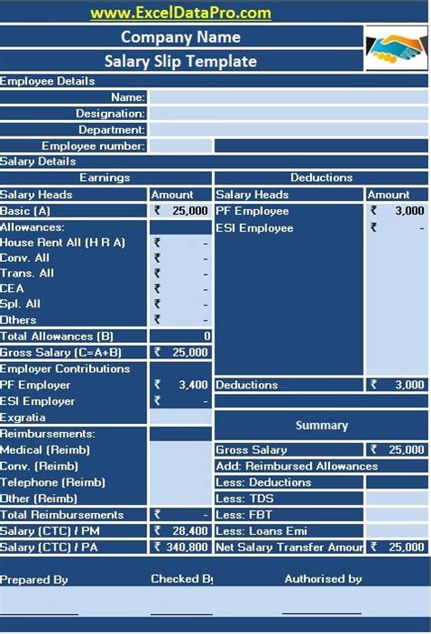 Jul 20 2011, 04:54 pm. Download Corporate Salary Slip Excel Template - ExcelDataPro