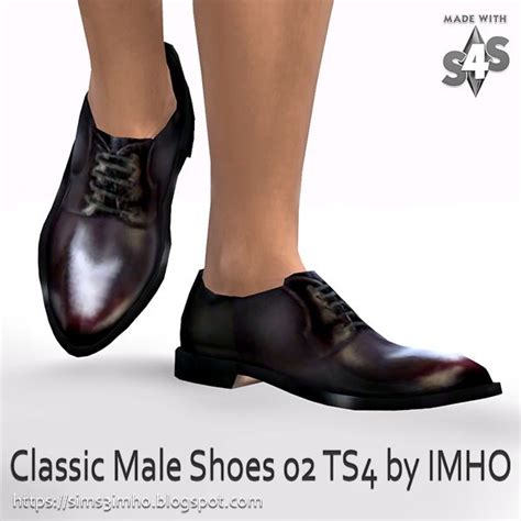 Sims 4 Cc Classic Male Shoes By Imho Sims 4 Cc Shoes Sims 4 Sims