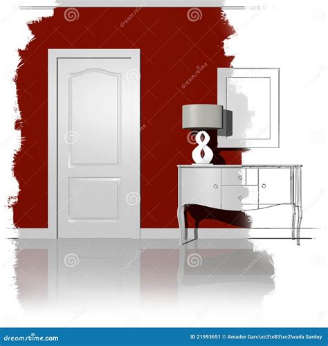 Interior Design Stock Illustration Illustration Of House 21993651